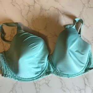 38E blue lined underwire bra